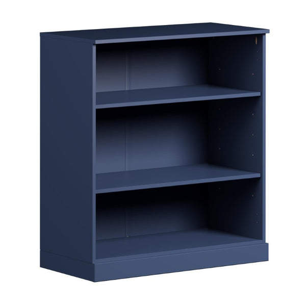 36 Inch Solid Wood Bookcase with Three Adjustable Shelves for Home Office or Library
