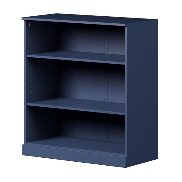 36 Inch Solid Wood Bookcase with Three Adjustable Shelves for Home Office or Library