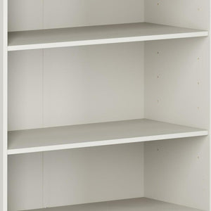 36 Inch Solid Wood Bookcase with Three Adjustable Shelves for Home Office or Library