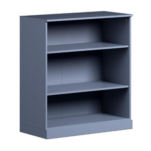 36 Inch Solid Wood Three Shelf Adjustable Bookcase for Home Library and Living Room Display