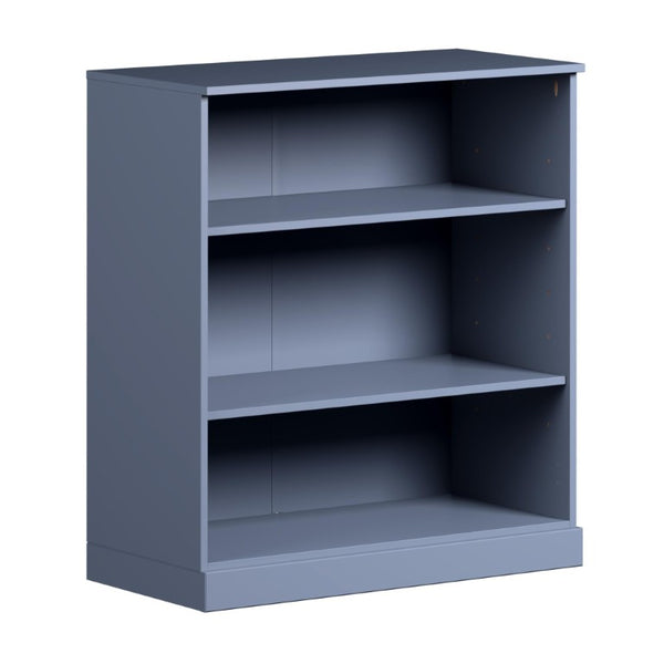 36 Inch Solid Wood Three Shelf Adjustable Bookcase for Home Library and Living Room Display