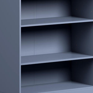 36 Inch Solid Wood Three Shelf Adjustable Bookcase for Home Library and Living Room Display