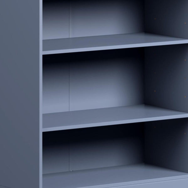 36 Inch Solid Wood Three Shelf Adjustable Bookcase for Home Library and Living Room Display