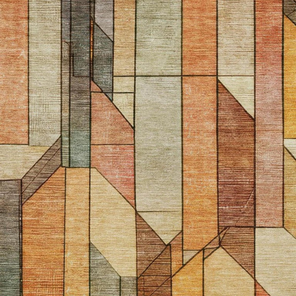 8 X 10 Geometric Polyester Area Rug Stain Resistant Indoor Outdoor Patio Living Room