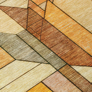 8 X 10 Geometric Polyester Area Rug Stain Resistant Indoor Outdoor Patio Living Room