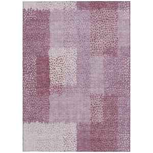 8 X 10 Blush Pink Abstract Polyester Area Rug Washable for Patio and Living Room