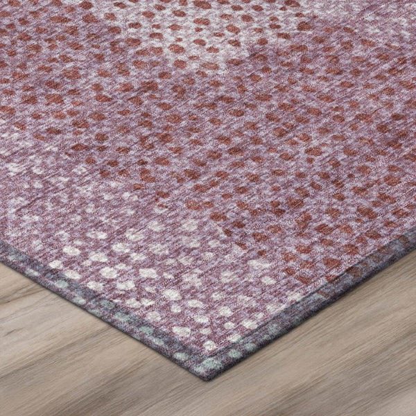 8 X 10 Blush Pink Abstract Polyester Area Rug Washable for Patio and Living Room