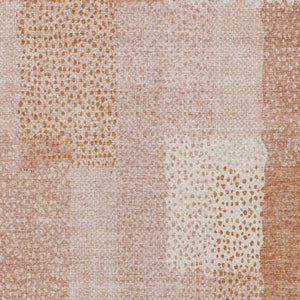 9 X 12 Coral Orange Abstract Polyester Area Rug Stain Resistant Indoor Outdoor