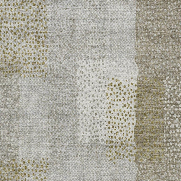 8 X 10 Khaki Brown Abstract Polyester Area Rug Stain Resistant Indoor Outdoor