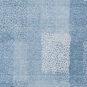 5x8 Abstract Sky Blue Washable Polyester Area Rug for Indoor Outdoor Living