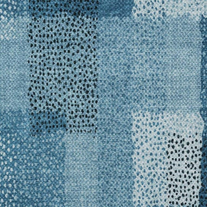 8x10 Abstract Teal Polyester Area Rug Washable Stain Resistant for Patio or Living Room