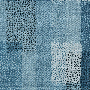 9x12 Teal Abstract Polyester Area Rug Stain Resistant for Patio or Living Room