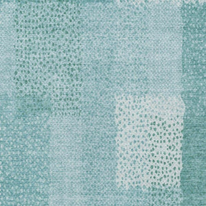 9 X 12 Turquoise Abstract Polyester Area Rug Washable for Patio Porch or Living Room