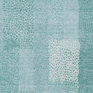 10 X 14 Turquoise Abstract Polyester Area Rug Washable for Indoor Outdoor Use