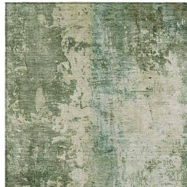 8 X 10 Abstract Washable Polyester Area Rug for Indoor Outdoor Living Spaces