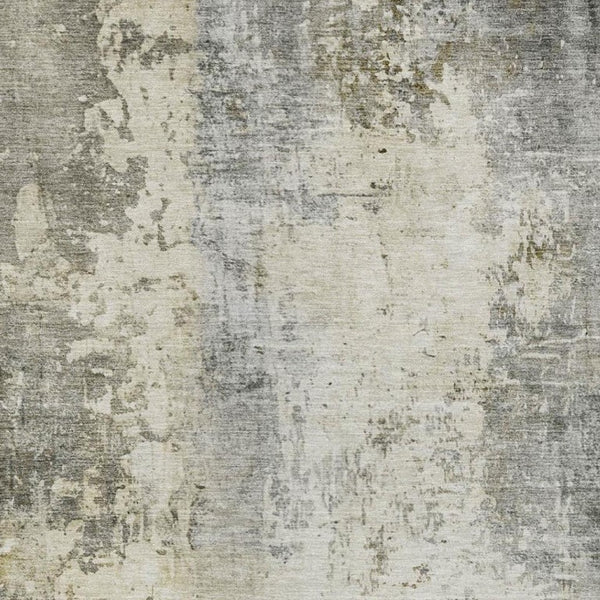 8 X 10 Pewter Gray Abstract Polyester Area Rug Stain Resistant Indoor Outdoor