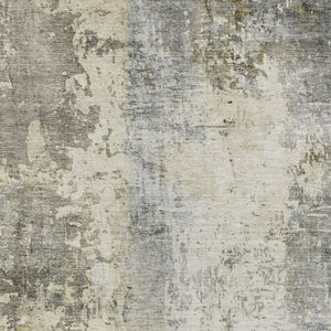 8 X 10 Pewter Gray Abstract Polyester Area Rug Stain Resistant Indoor Outdoor