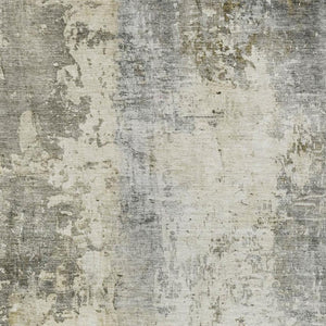 10 X 14 Abstract Pewter Gray Polyester Area Rug Washable for Patio or Living Room