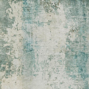 10 X 14 Teal Silver Abstract Polyester Area Rug Stain Resistant Indoor Outdoor