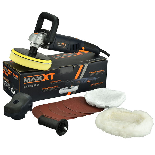 English Elm Car Rotary Polisher 7 Inch 10 Amp Variable Speed Buffer with Full Detailing Kit T3177P305035
