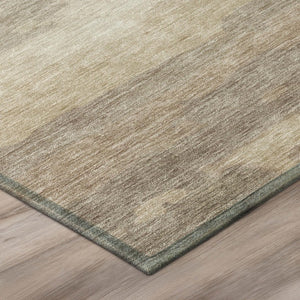 5x8 Beige Brown Abstract Polyester Area Rug Stain Resistant for Indoor Outdoor Use