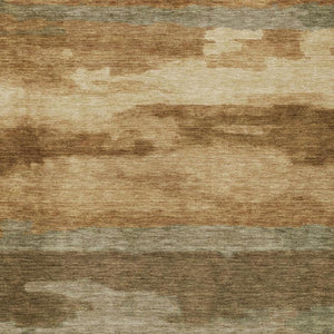 5x8 Abstract Copper Orange Polyester Washable Rug for Indoor Outdoor Living Spaces