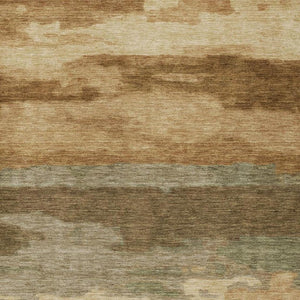 10 X 14 Abstract Copper Orange Polyester Washable Rug for Patio or Living Room