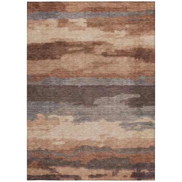 5x8 Abstract Geometric Polyester Area Rug Washable Stain Resistant Indoor Outdoor Patio