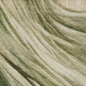 10 X 14 Abstract Green Polyester Area Rug Washable for Patio Porch and Living Room