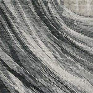 5x8 Abstract Washable Polyester Area Rug for Indoor Outdoor Patio and Living Spaces
