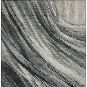 5x8 Abstract Washable Polyester Area Rug for Indoor Outdoor Patio and Living Spaces
