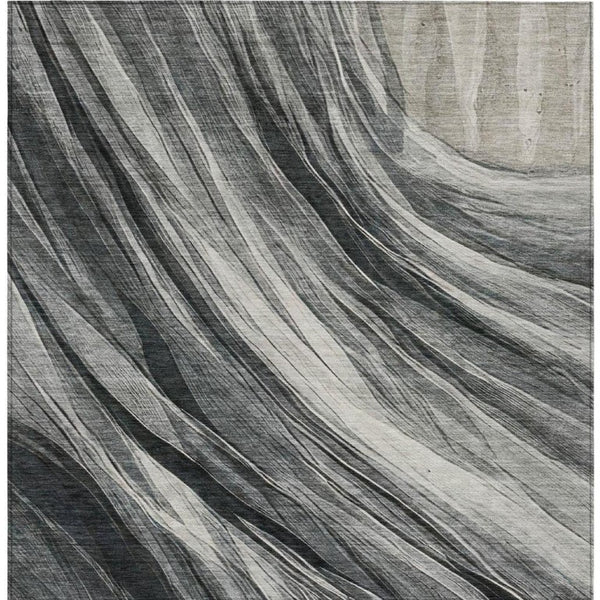 5x8 Abstract Washable Polyester Area Rug for Indoor Outdoor Patio and Living Spaces