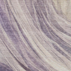 5x8 Lavender Purple Abstract Polyester Area Rug Washable for Patio or Living Room