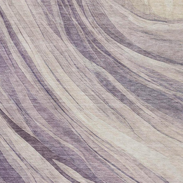 8 X 10 Abstract Lavender Polyester Area Rug Washable for Indoor Outdoor Patios