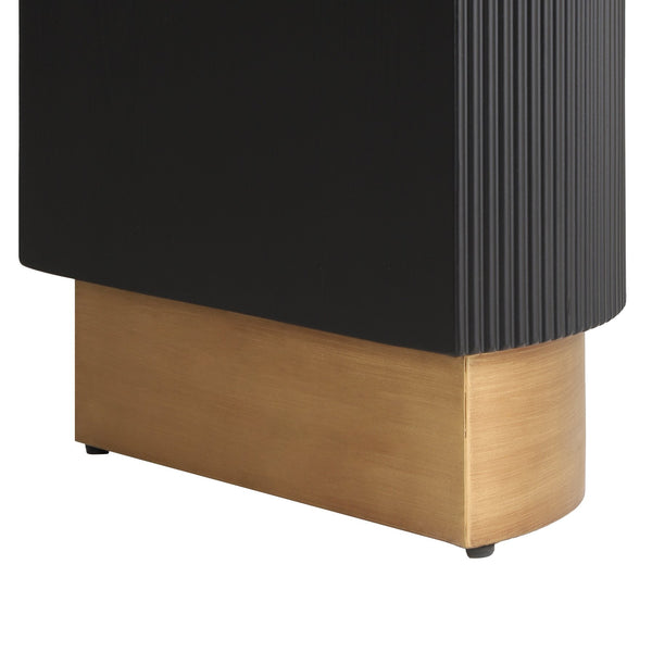 English Elm Christopher Knight Home® - Mirod Modern Console Table - Stylish Vertical Ribbed Design With Functional Drawer & Sleek Storage N760P281361B