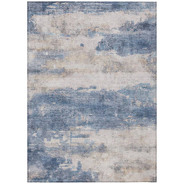 HomeRoots 9 X 12 Abstract Polyester Area Rug Stain Resistant Indoor Outdoor Living Patio 746006
