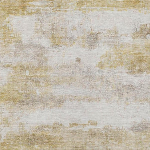 8 X 10 Gold Linen Abstract Polyester Area Rug Stain Resistant for Patio or Living Room