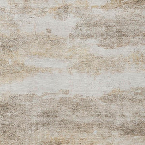 10 X 14 Khaki Brown Abstract Polyester Area Rug Stain Resistant Indoor Outdoor