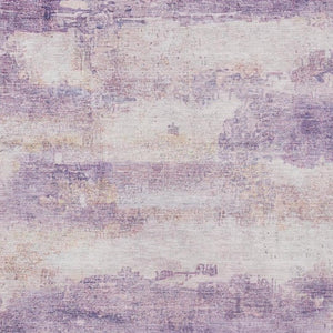 5x8 Abstract Lavender Purple Washable Polyester Rug for Patio Porch or Living Room