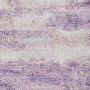 8 X 10 Abstract Lavender Polyester Area Rug Washable Stain Resistant Patio Porch