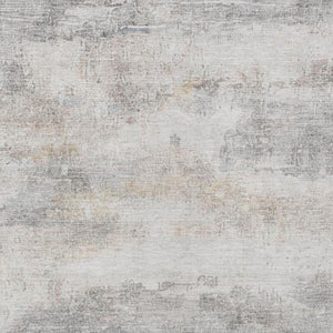 5 X 8 Abstract Silver Gray Polyester Area Rug Washable for Indoor Outdoor Use