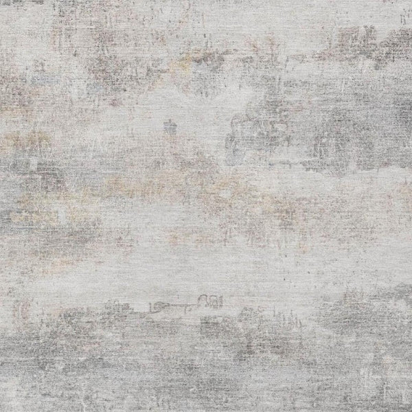 9x12 Silver Gray Abstract Polyester Area Rug Washable for Indoor Outdoor Use