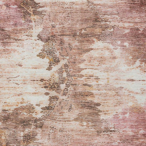 10 Ft X 14 Ft Blush Abstract Polyester Area Rug Washable for Indoor Outdoor Use