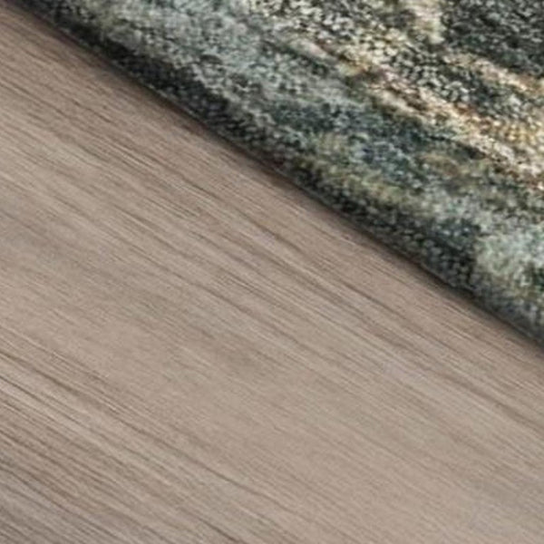 5x8 Abstract Pewter Gray Polyester Area Rug Washable for Indoor Outdoor Use