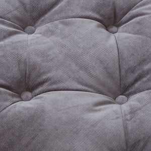 English Elm Christopher Knight Home® - LOFTON Charcoal 28" Pillow-Top Ottoman with Button Tufting, Birch Frame & Espresso Turned Legs 53081.00GRY