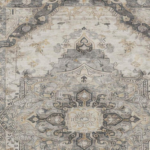 10 Ft Medallion Floral Polyester Area Rug Stain Resistant for Indoor Outdoor Use