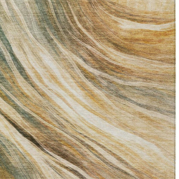 5 X 8 Abstract Indoor Outdoor Area Rug Stain Resistant Polyester Patio Porch