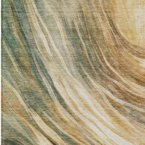 5 X 8 Abstract Indoor Outdoor Area Rug Stain Resistant Polyester Patio Porch
