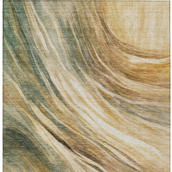 8 Ft X 10 Ft Abstract Polyester Area Rug Stain Resistant Indoor Outdoor Living