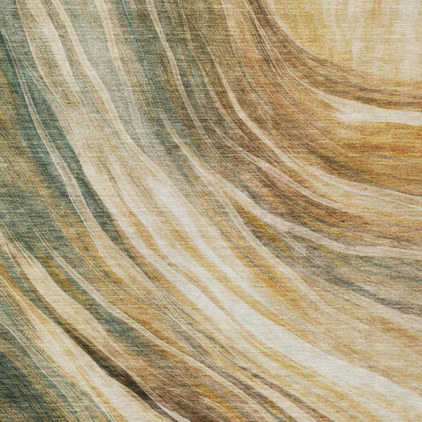 10 X 14 Abstract Polyester Area Rug Washable and Stain Resistant for Indoor Outdoor Use